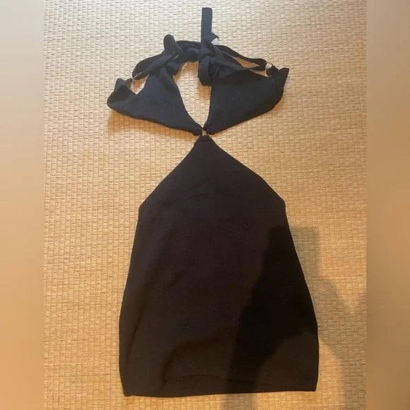 Beginning Boutique US Riviera Cutout Knit Halter Mini Dress - Picture 5 of 7